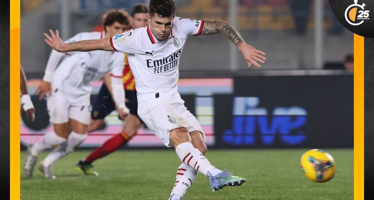 Christian Pulisic marcó doblete para remontar ante Lecce (EFE)