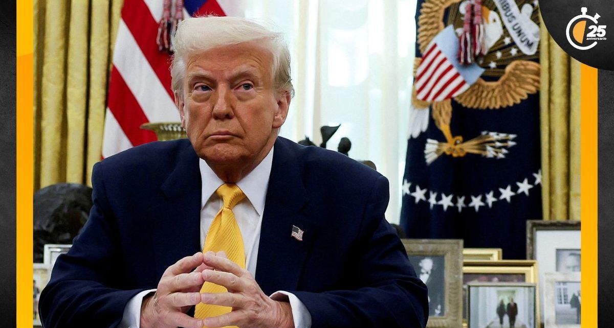 Donald Trump en la Oficina Oval en Washington, D.C. (Reuters)