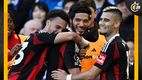 Raúl Jiménez en celebración de gol en el encuentro entre Brighton y Fulham (Reuters)