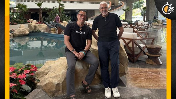 Seyed Rezvani junto al famoso chef Carlos Gaytán (FOTO: Araceli Esteban)