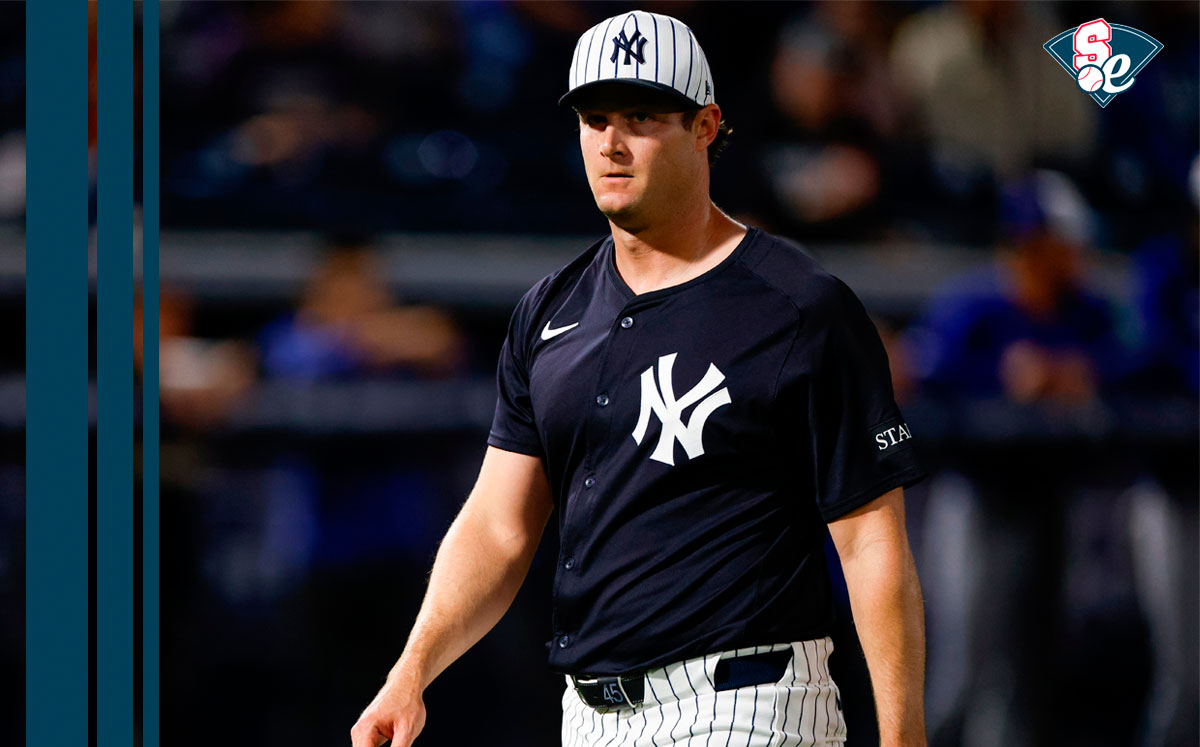 Gerrit Cole no lanzará toda la Temporada 2025 con los Yankees de Nueva York por la cirugía Tommy John. (MLB.com)