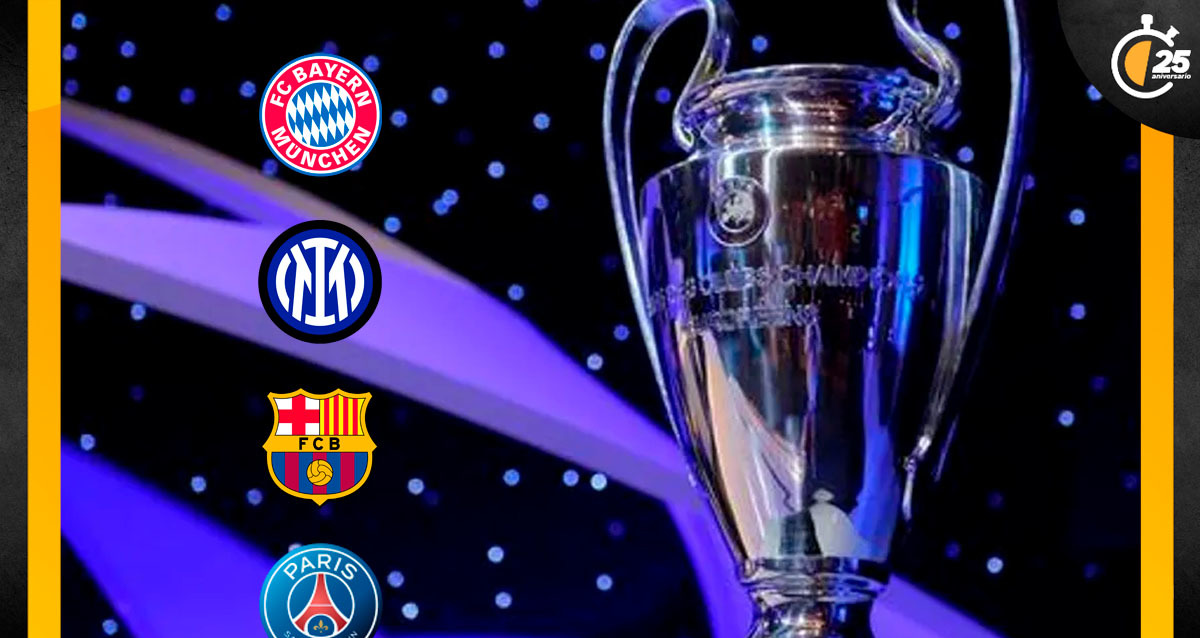 Así se jugarán los Cuartos de Champions League.