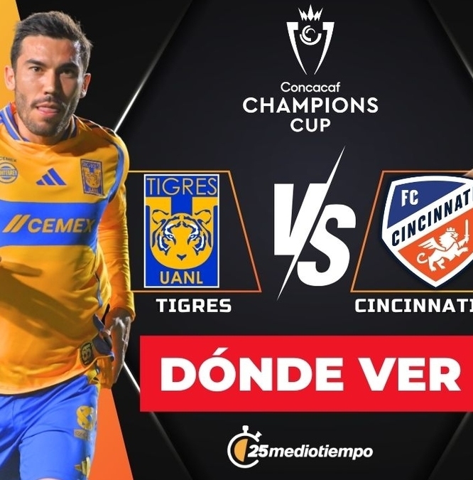 Consulta la previa de Tigres vs Cincinnati FC para ver EN VIVO Vuelta Octavos de Final. Diseño: Karla Rodríguez