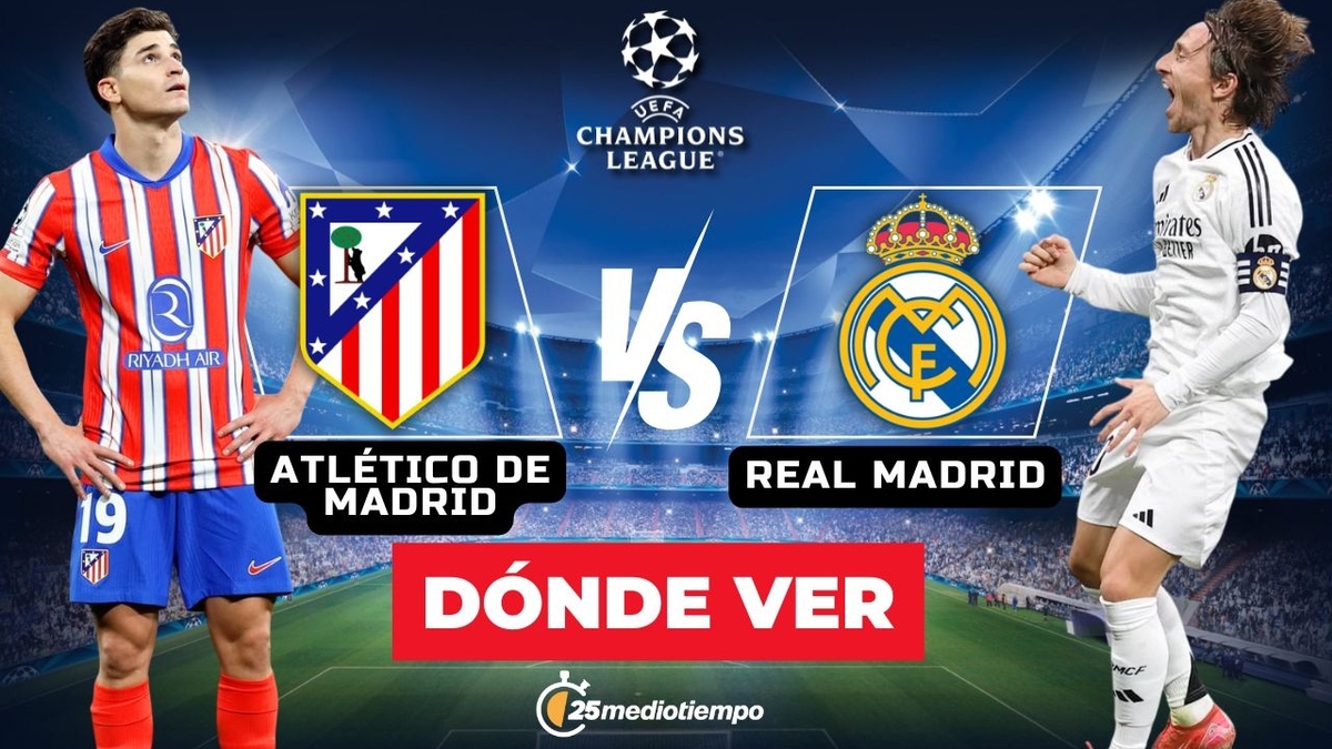 Dónde y a qué hora ver Real Madrid vs Atlético de Madrid EN VIVO