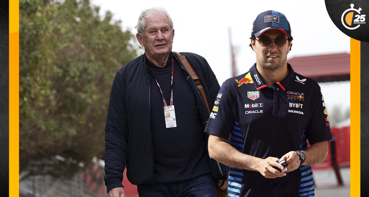 Helmut Marko habló sobre la salida de Checo Pérez. (FOTO: Reuters)