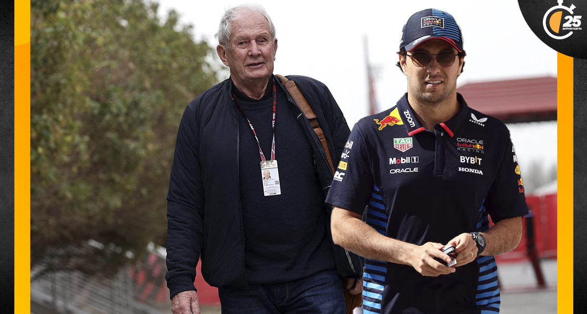 Helmut Marko habló sobre la salida de Checo Pérez. (FOTO: Reuters)