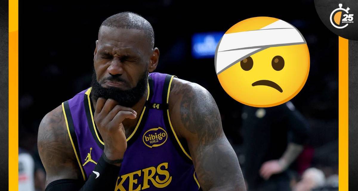 LeBron James se perdería varias semanas de actividad por lesión (AFP)
