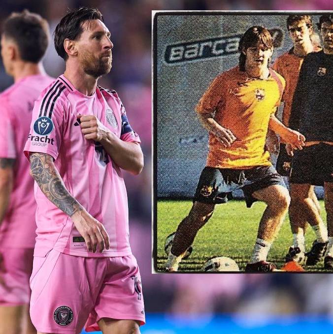 Lionel Messi y Santiago Fernández jugaron juntos en el Barcelona B (MexSport).