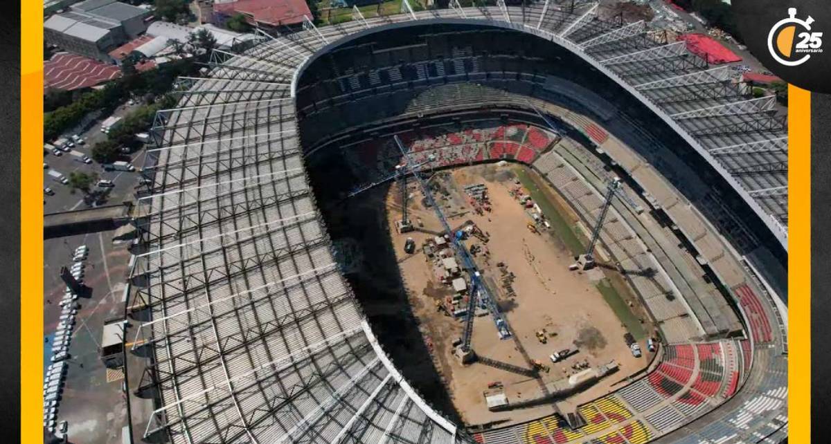 Así luce el Estadio Azteca a meses del Mundial 2026