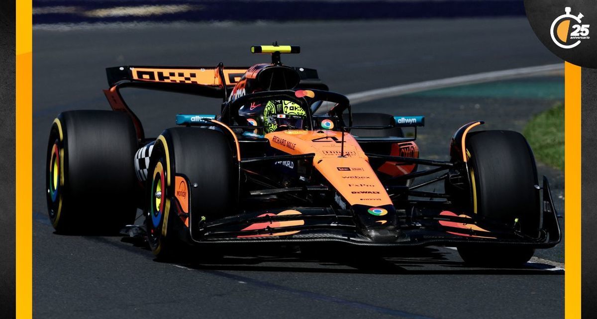 Lando Norris a bordo de su MCL39 en el GP de Australia (Reuters)