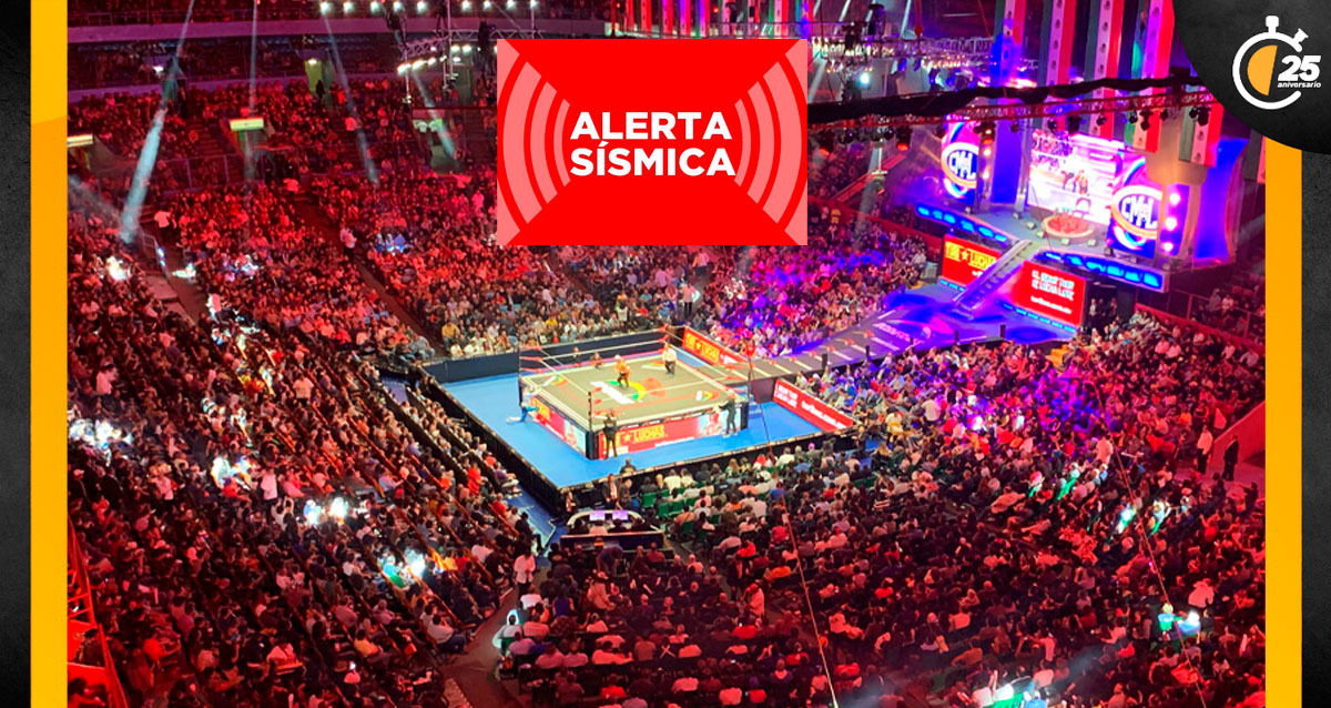 La alerta sísmica se escuchó en la Arena México. (Foto: CMLL)