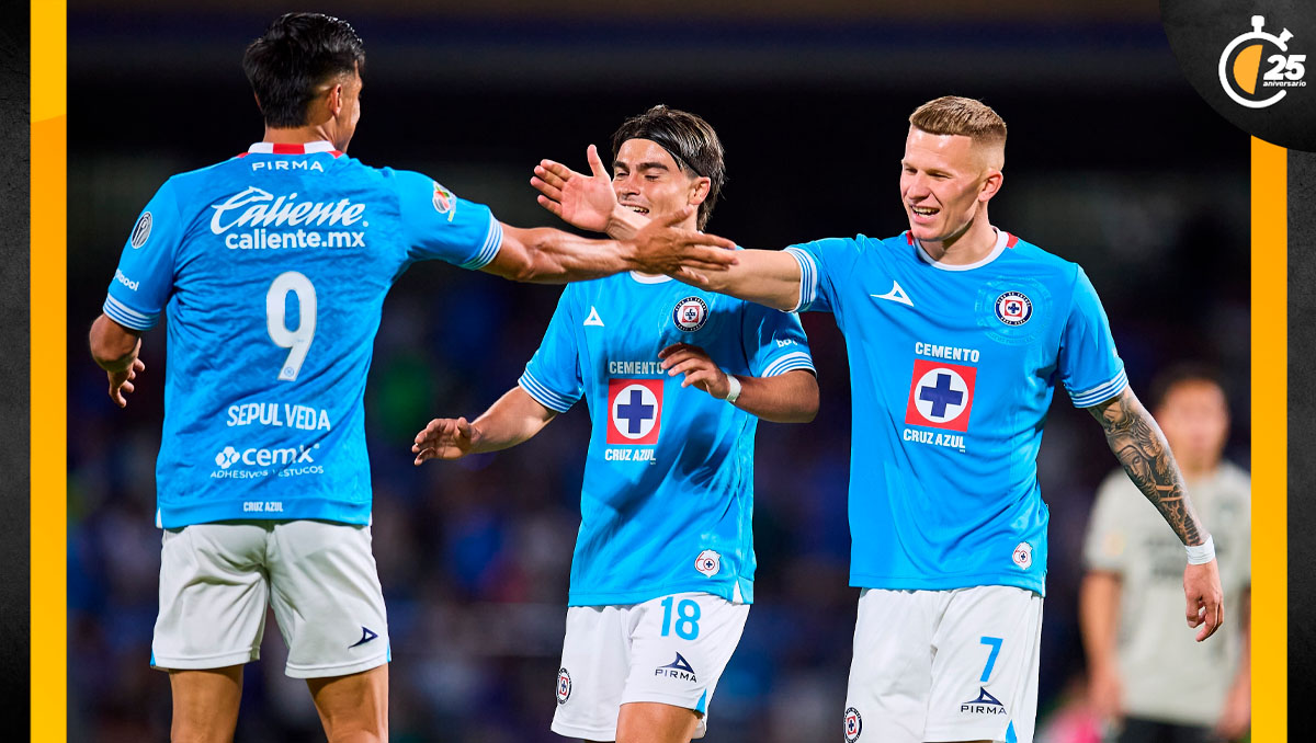 Resumen del partido Cruz Azul vs San Luis (3-0). GOLES