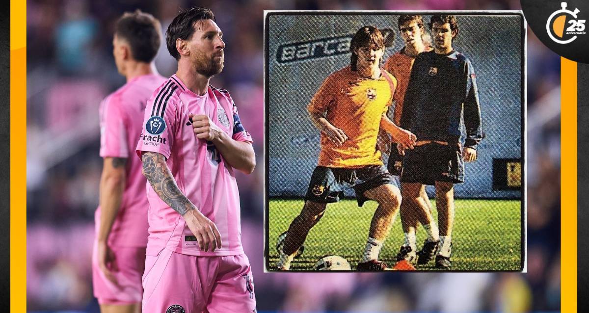 Lionel Messi y Santiago Fernández jugaron juntos en el Barcelona B (MexSport).