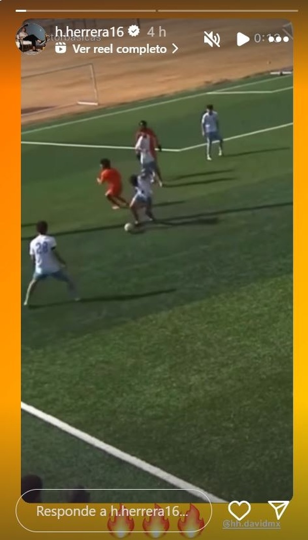 Publicación de Héctor Herrera y su hijo (Instagram @h.herrera16)