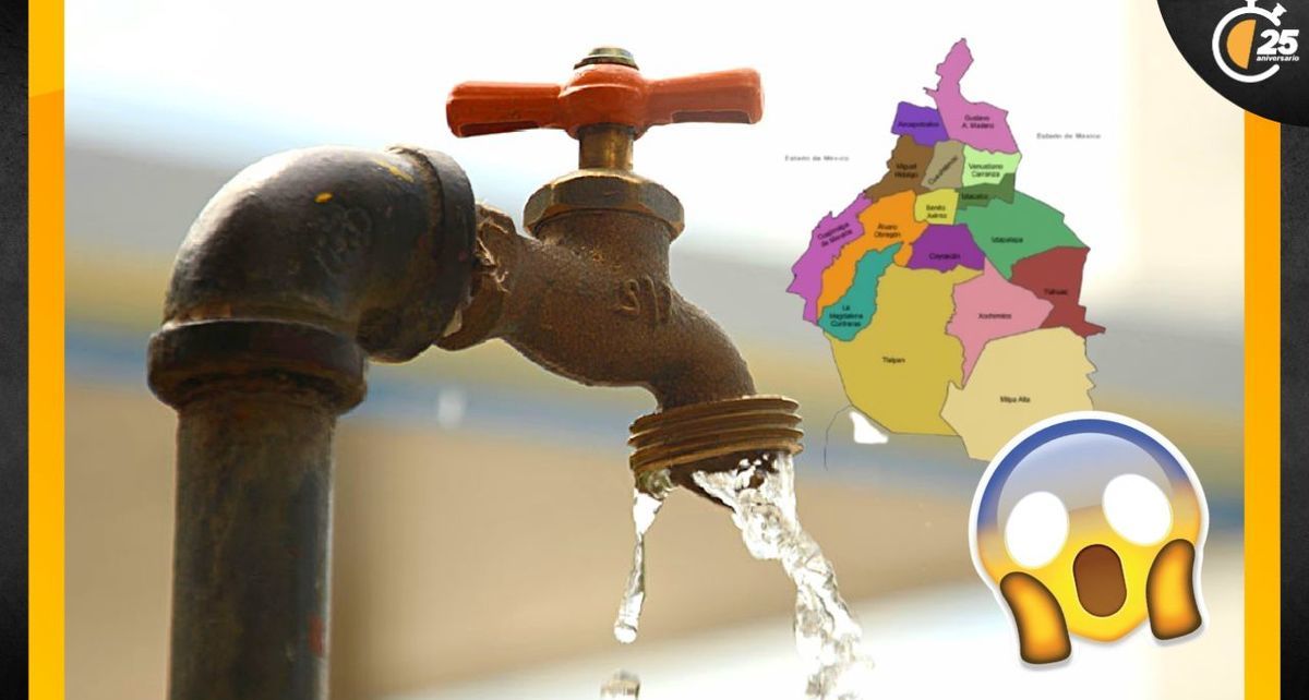 Habrá corte de agua en CDMX en 10 alcaldías durante marzo