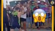 ¡Lamentable! Corredor agrede al ganador de una carrera realizada en Villahermosa, Tabasco. (FOTO): Captura de pantalla (@xevtfm).