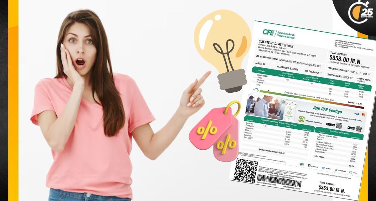 CFE ofrecerá descuentos a personas que paguen 1500 pesos de luz