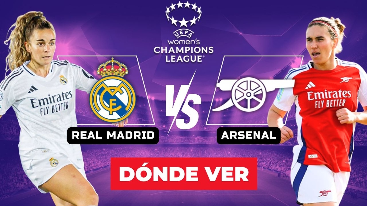 Dónde y a qué hora ver Real Madrid vs Arsenal Femenil EN VIVO UCL 2025
