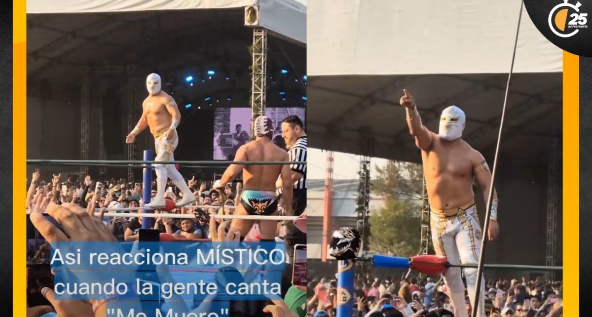 Fans de Místico le cantan 'Me Muero' antes de pelea y se hace viral