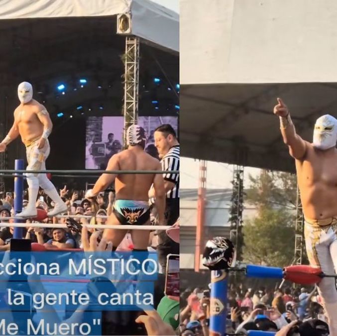 Fans de Místico le cantan 'Me Muero' antes de pelea y se hace viral