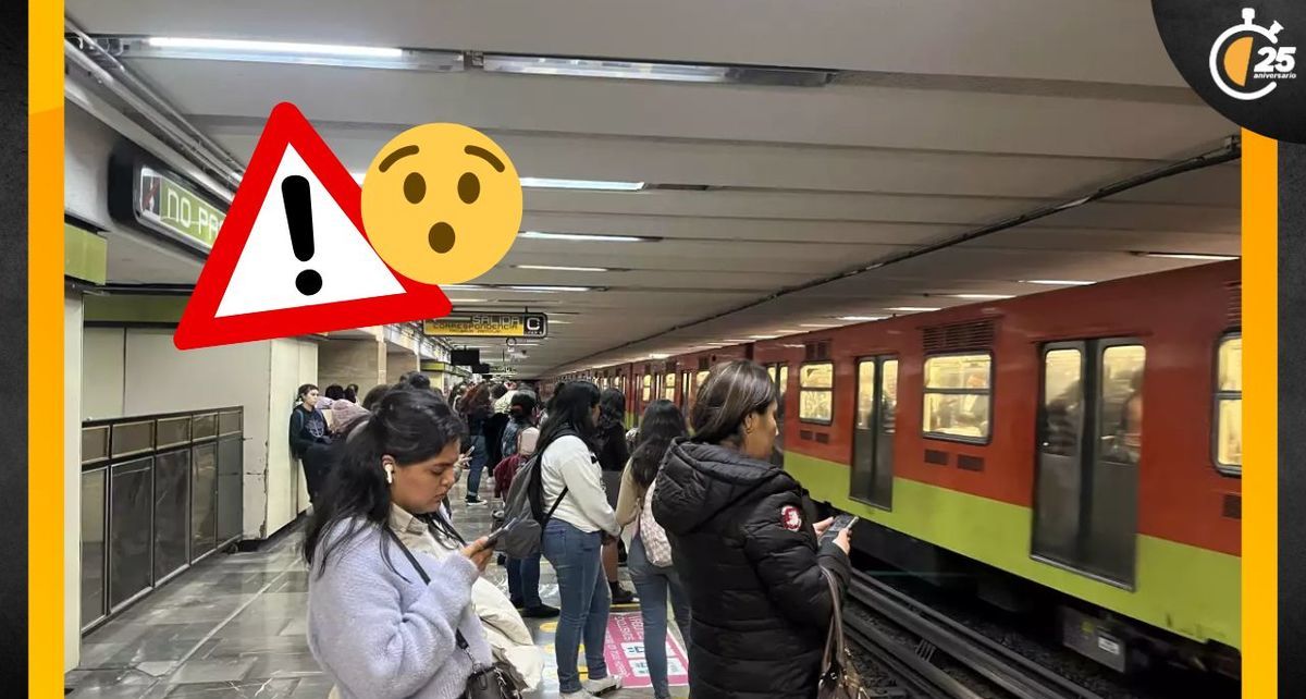 Metro CDMX; usuarios reportan retrasos de hasta 10 minutos en Línea 3