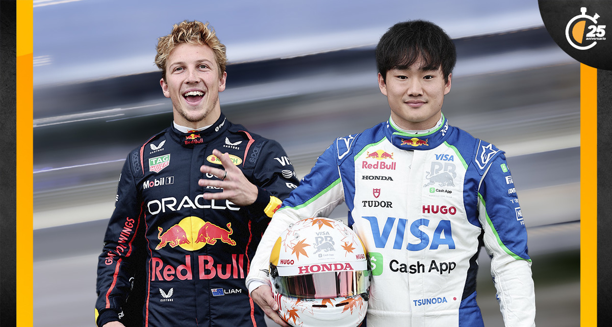 Liam Lawson y Yuki Tsunoda pelearon por un asiento en Red Bull. (FOTO: Reuters)