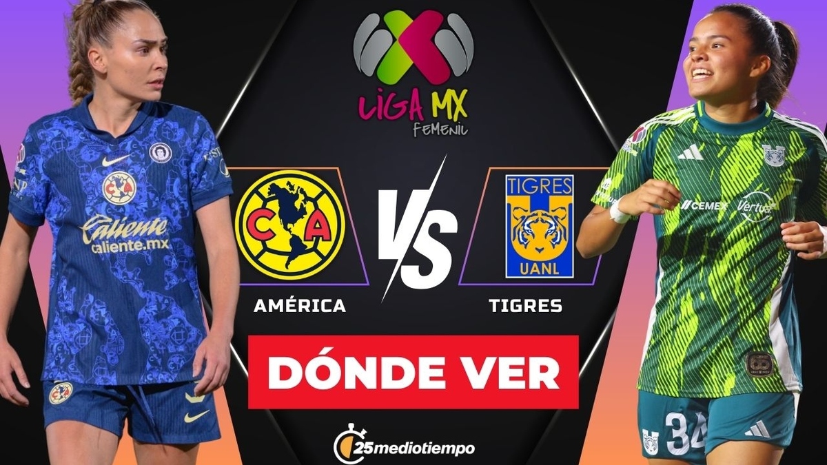 Consulta la previa de América vs Tigres Femenil para ver EN VIVO partido J14 Clausura 2025. Diseño: Karla Rodríguez