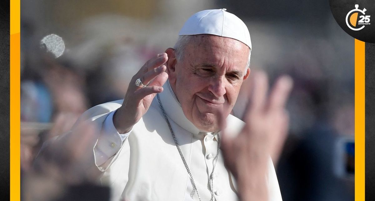 Papa Francisco durante una aparición pública hace unos años (AFP)