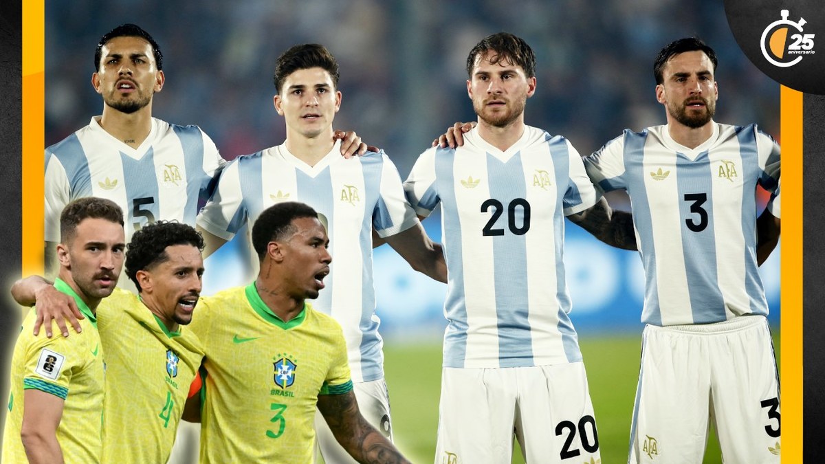 Argentina y Brasil se miden en las eliminatorias de la Conmebol (Reuters | AFP)