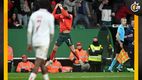 Cristiano Ronaldo falló un penal, pero marcó un gol ante Dinamarca (AFP)
