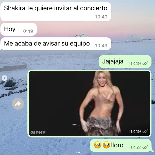 El mensaje que recibió Hermoso.