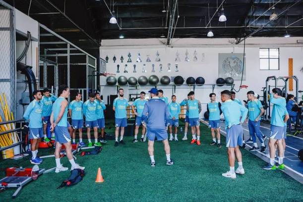 Entrenamiento en el gimnasio de Coapa (@ClubAmérica)