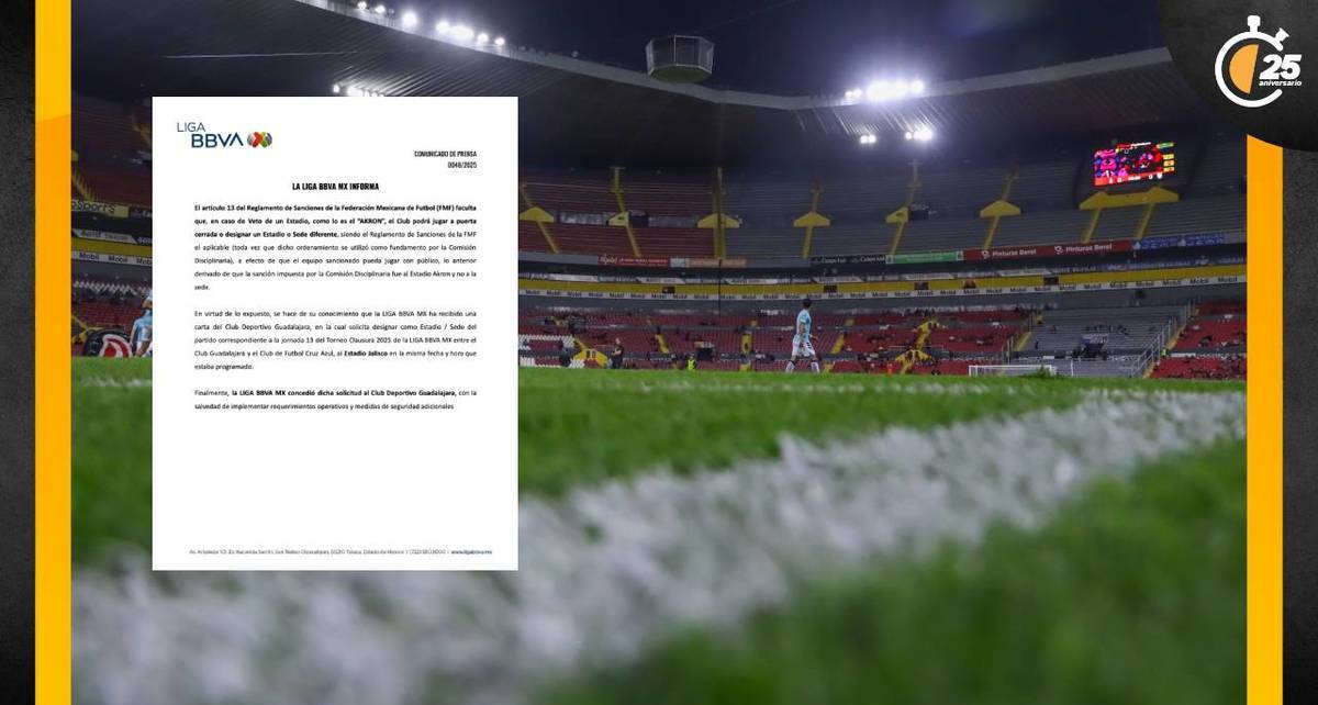 Chivas supo mover sus fichas para conseguir jugar en el Estadio Jalisco por el veto del Akron (Mexsport)
