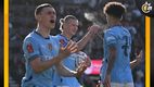 Erling Haaland falló un penal, pero marcó uno de los tantos del Manchester City (AFP)