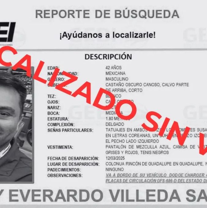Kenny Villeda fue localizado sin vida. (Foto: GEBI)