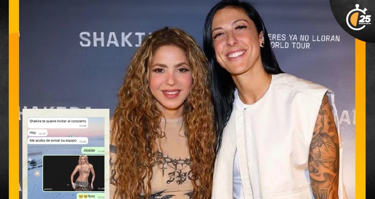 Jenni Hermoso 'presumió' su fotografía con Shakira. (Foto: Instagram @JenniHermoso)
