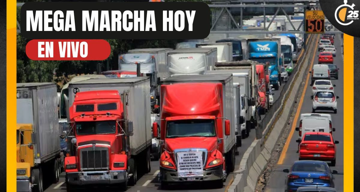 Megamarcha Transportistas: Conoce de las calles cerradas HOY 2 abril 2025