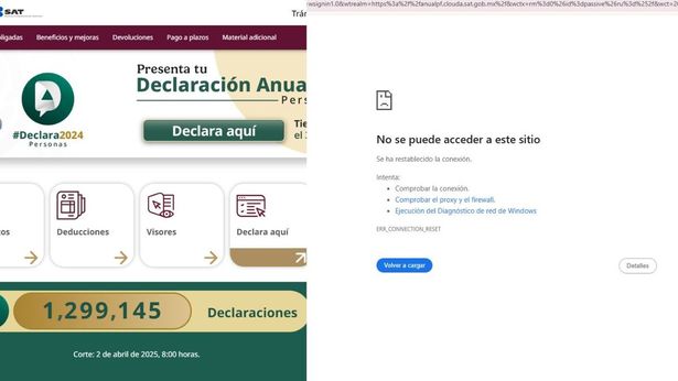 Página del SAT presenta fallas para realizar la Declaración Anual 2024