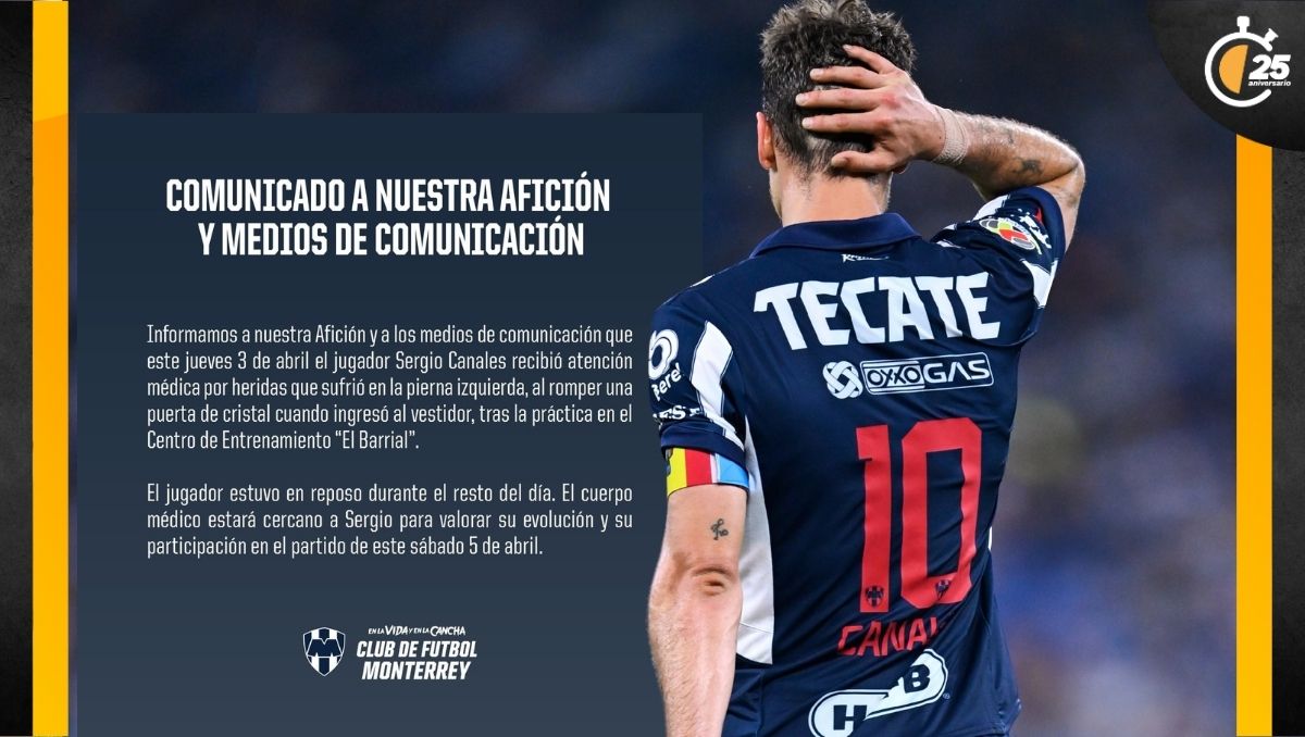 Sergio Canales se lesionó la pierna izquierda. (Foto: Especial)