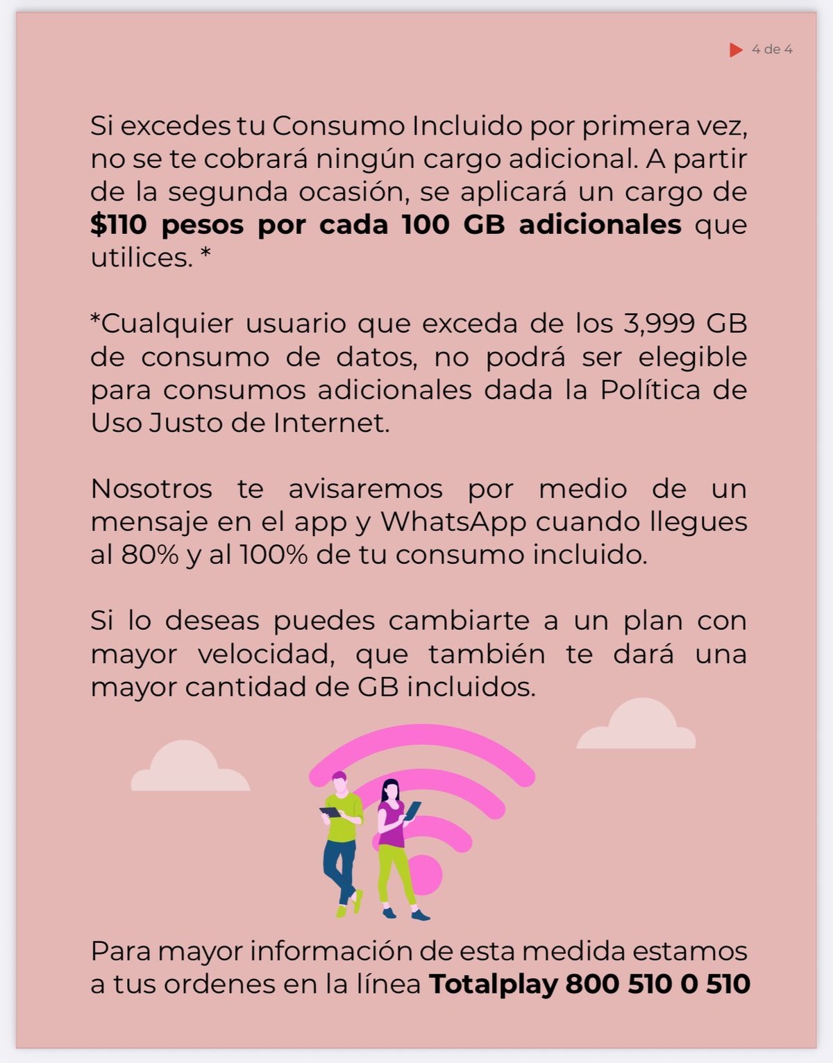 Totalplay dio a conocer el plan de Consumo Incluído. Foto: Totalplay