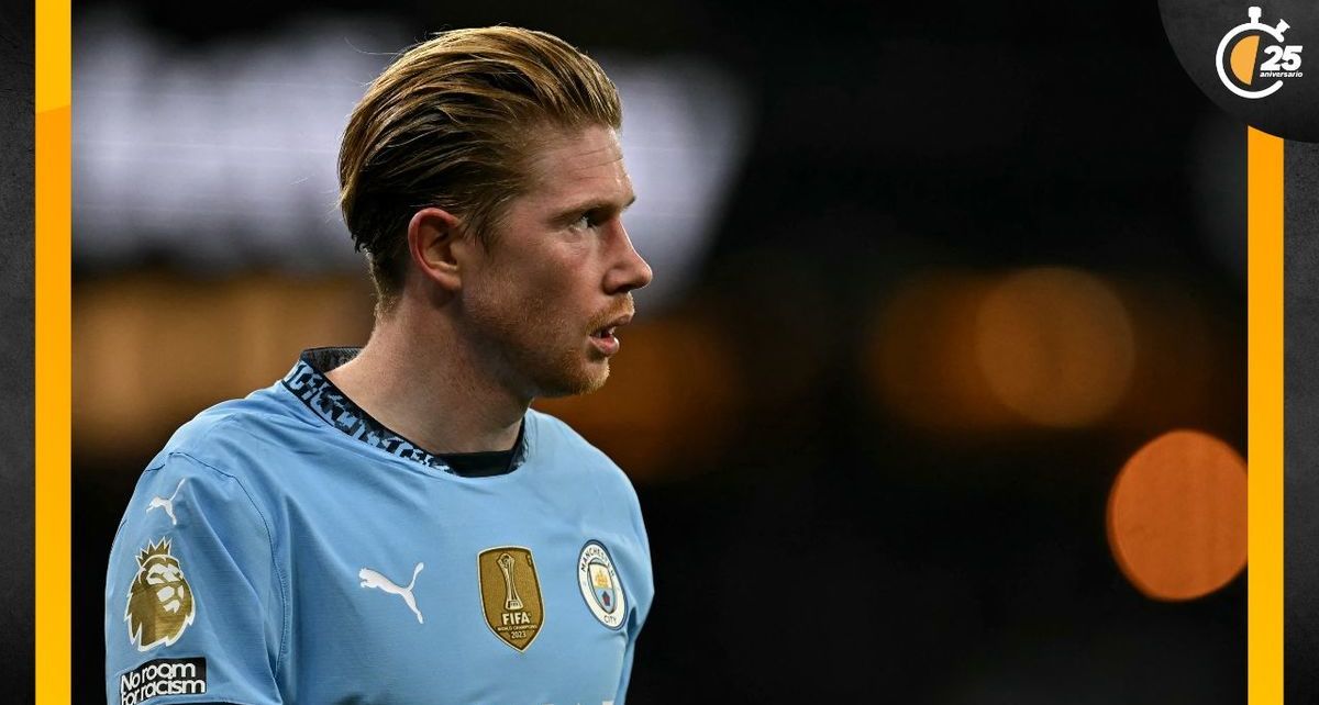 Kevin de Bruyne ganó 16 títulos con el Manchester City y va por uno más (AFP)