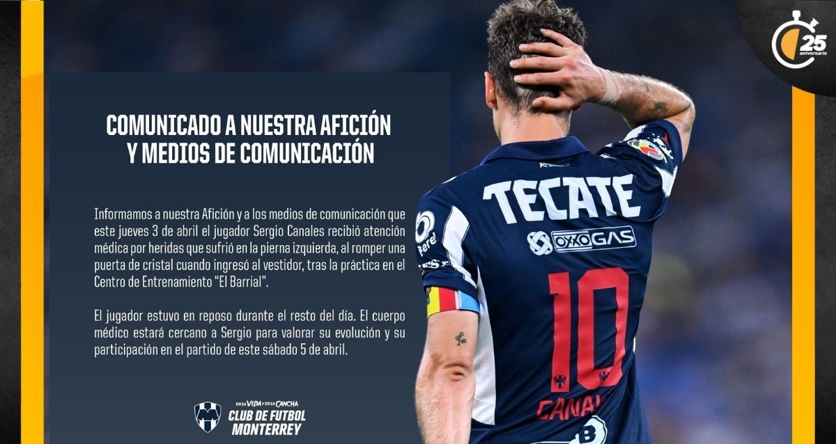 Sergio Canales se lesionó la pierna izquierda. (Foto: Especial)
