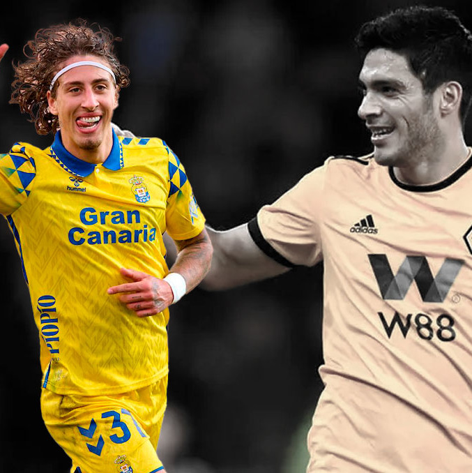 Raúl Jiménez inspiró la carrera de Fabio Silva. (Fotos: @UDLP_Oficial y AFP)