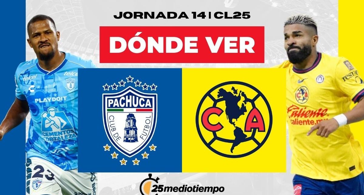 Rivalidad Pachuca vs. América Jornada 14 Clausura 2025