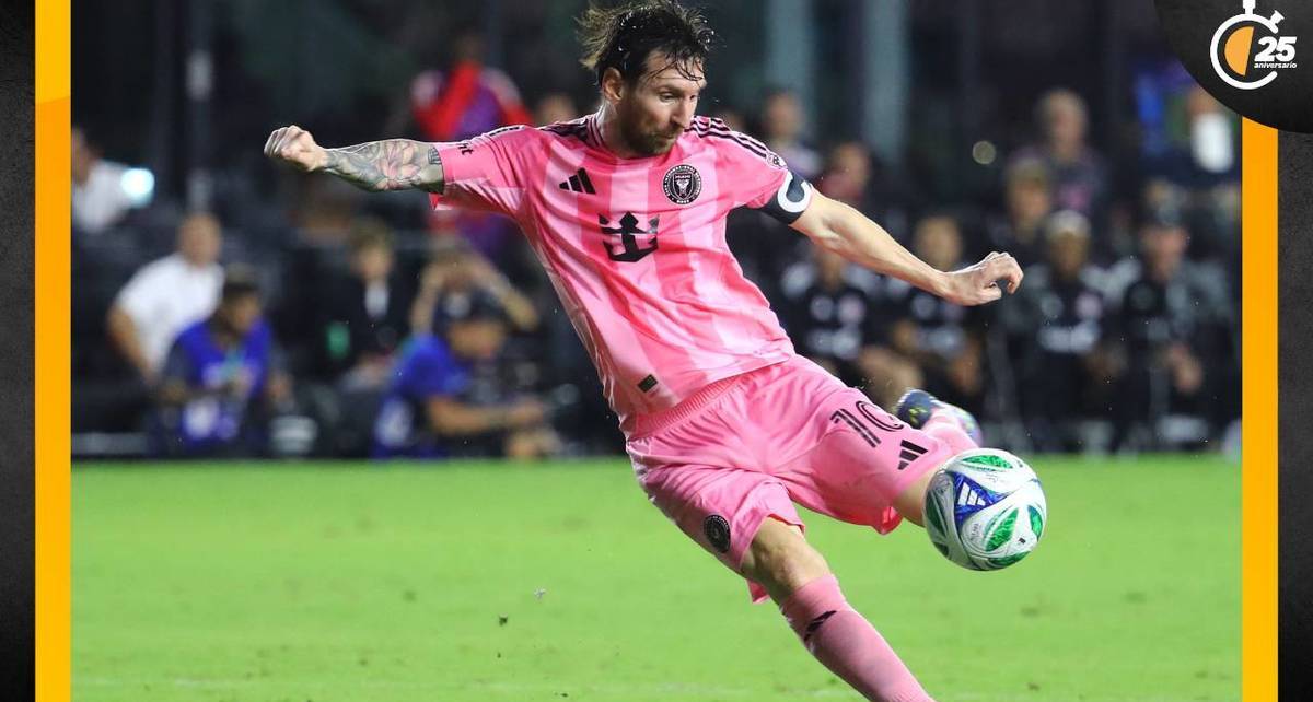 Messi dispara para el gol del Inter Miami (AFP)