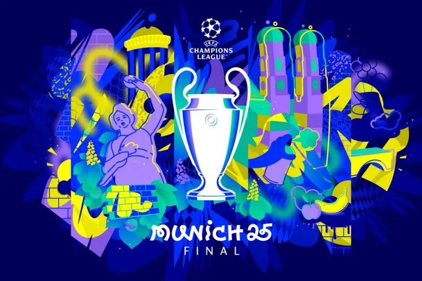 El póster para la Final de la Champions League.