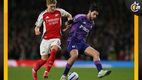 Raúl Jiménez en el duelo entre Fulham y Arsenal (AFP)
