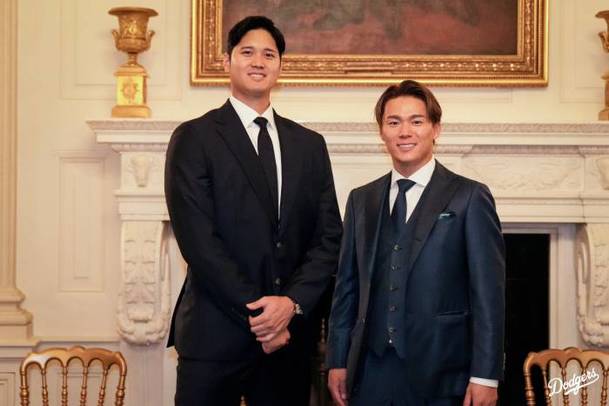 Shohei Ohtani dijo presente en la Casa Blanca (@Dodgers)