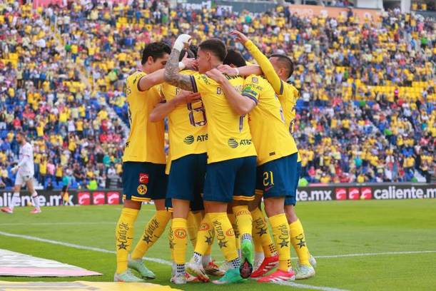 América celebra un gol ante su afición (Imago7)