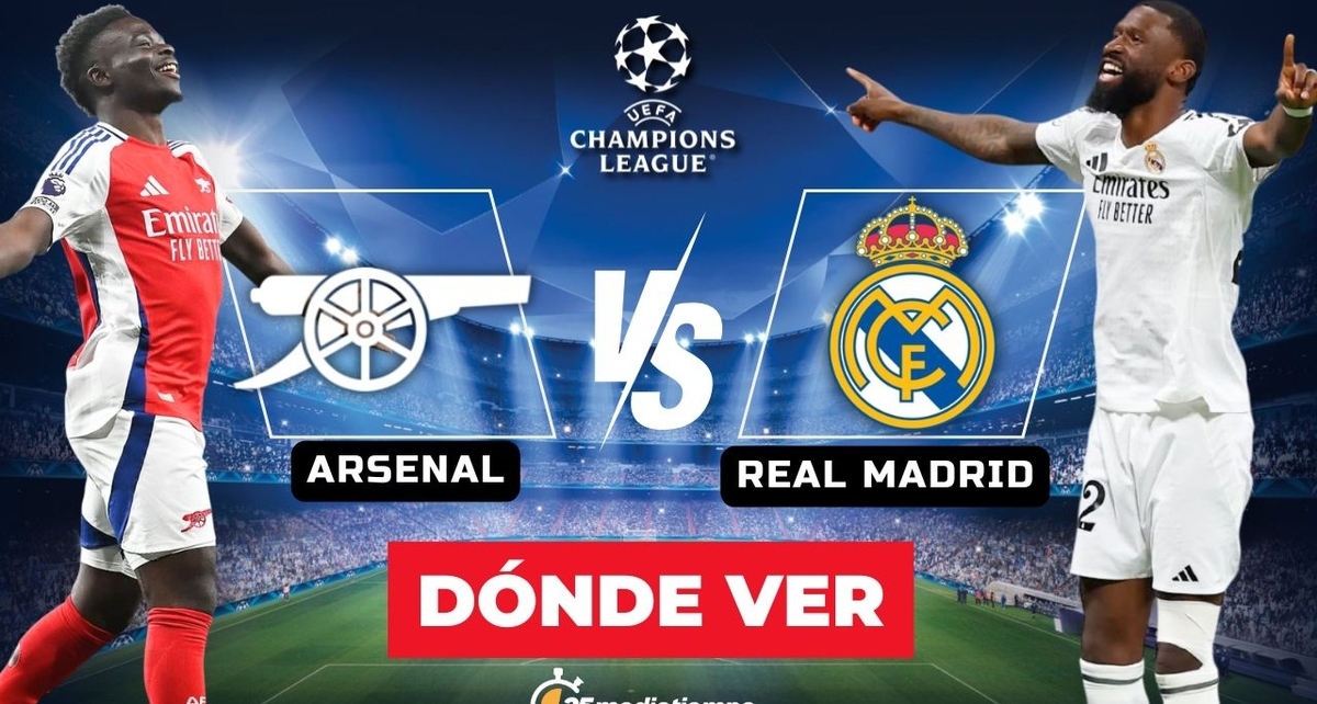 Consulta la previa de Arsenal vs Real Madrid para ver EN VIVO Ida Cuartos de Final UCL. Diseño: Karla Rodríguez